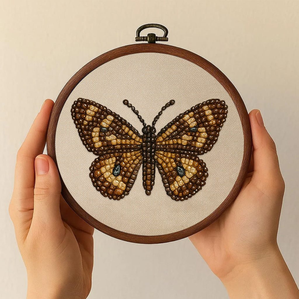 Rubbyoo Bead Embroidery Kit - Aesthetic Butterfly | Handmade Insect Craft  | Diy Birthday Gift Ideas  - image 9