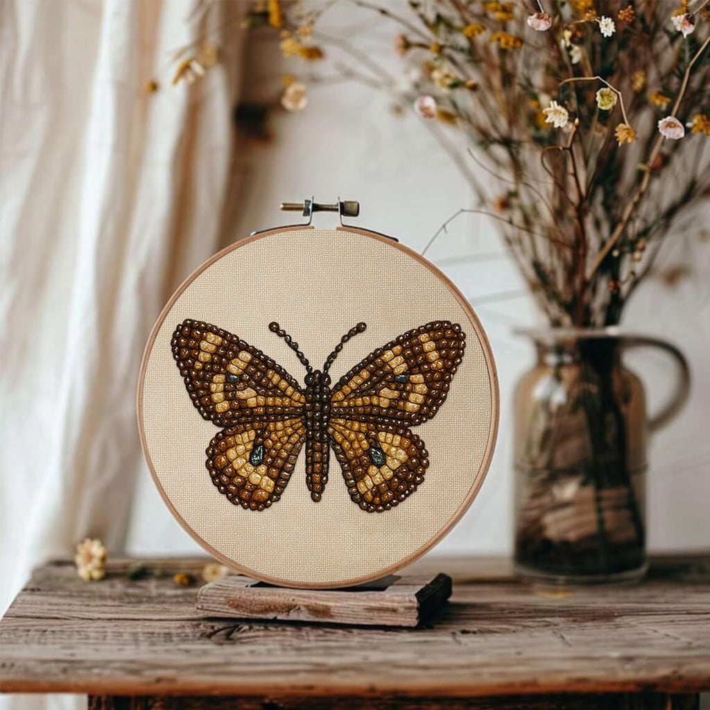 Rubbyoo Bead Embroidery Kit - Aesthetic Butterfly | Handmade Insect Craft  | Diy Birthday Gift Ideas  - image 8