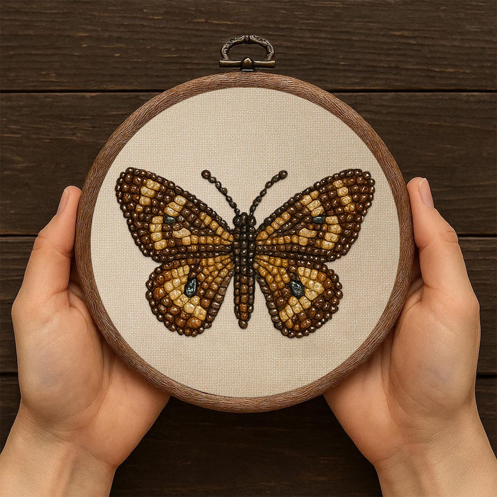 Rubbyoo Bead Embroidery Kit - Aesthetic Butterfly | Handmade Insect Craft  | Diy Birthday Gift Ideas  - image 3