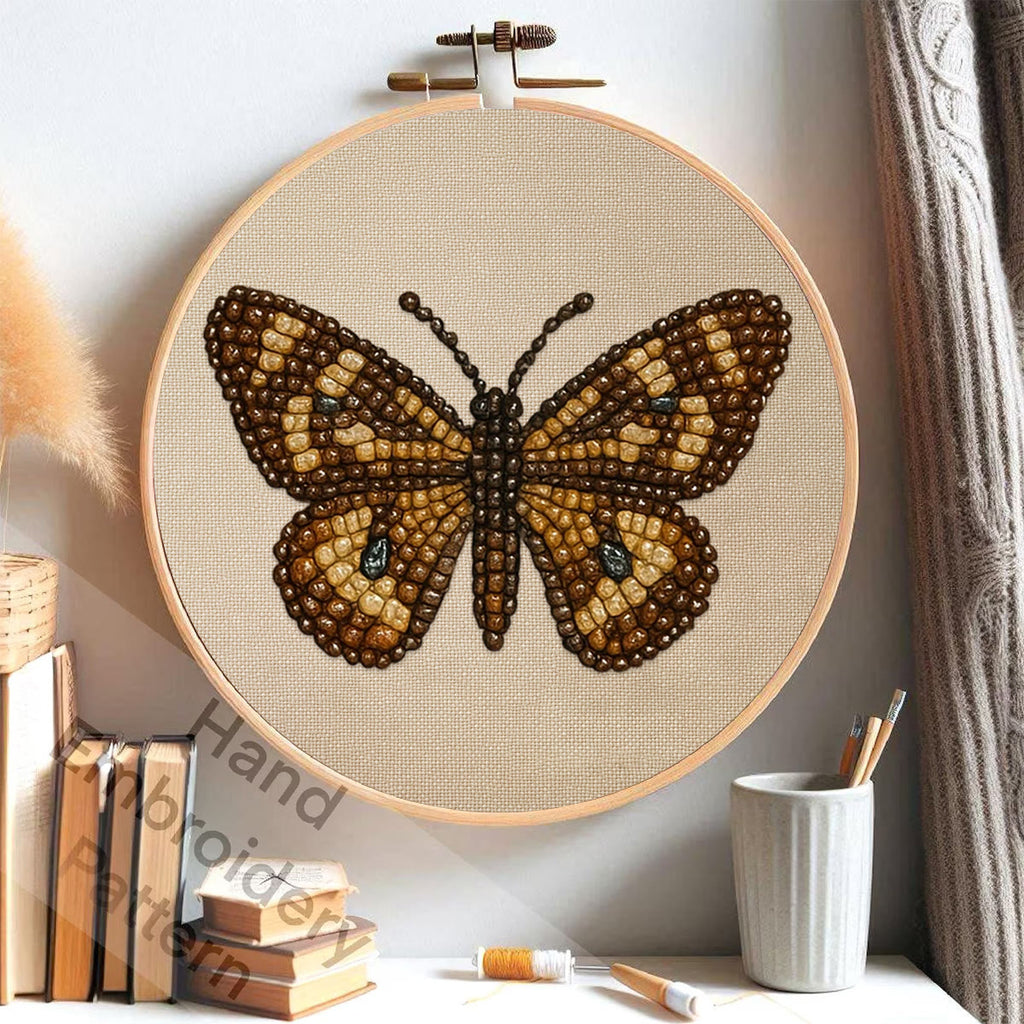 Rubbyoo Bead Embroidery Kit - Aesthetic Butterfly | Handmade Insect Craft  | Diy Birthday Gift Ideas  - image 2