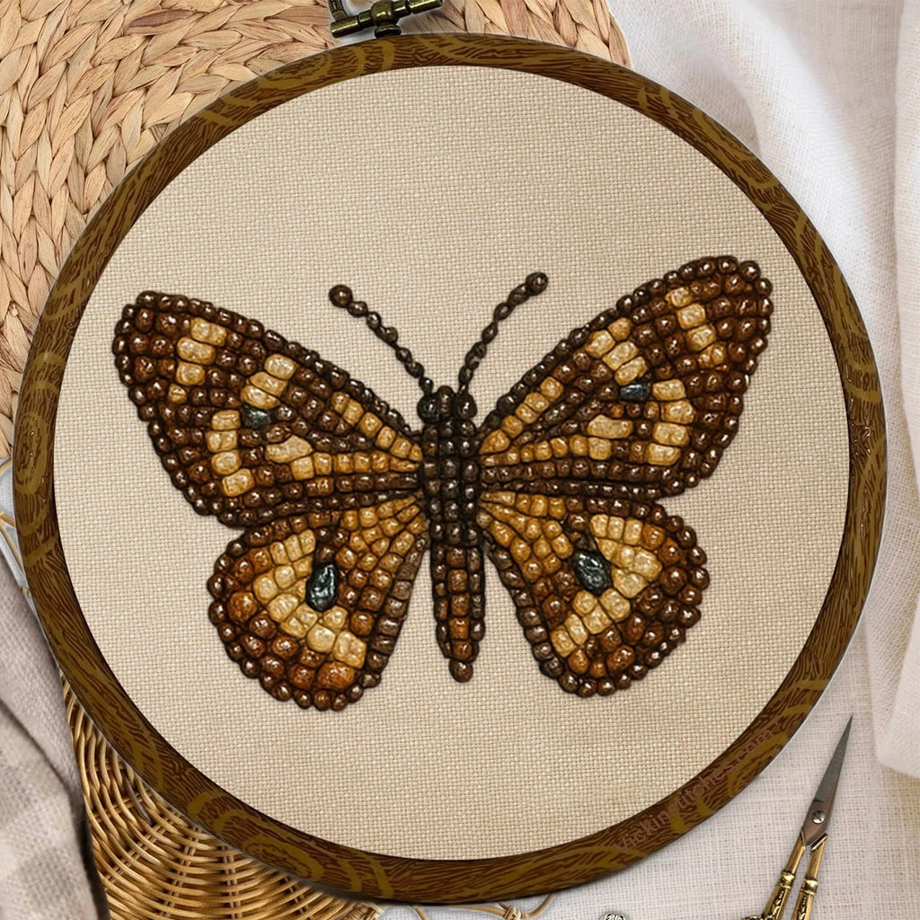 Rubbyoo Bead Embroidery Kit - Aesthetic Butterfly | Handmade Insect Craft  | Diy Birthday Gift Ideas  - image 7