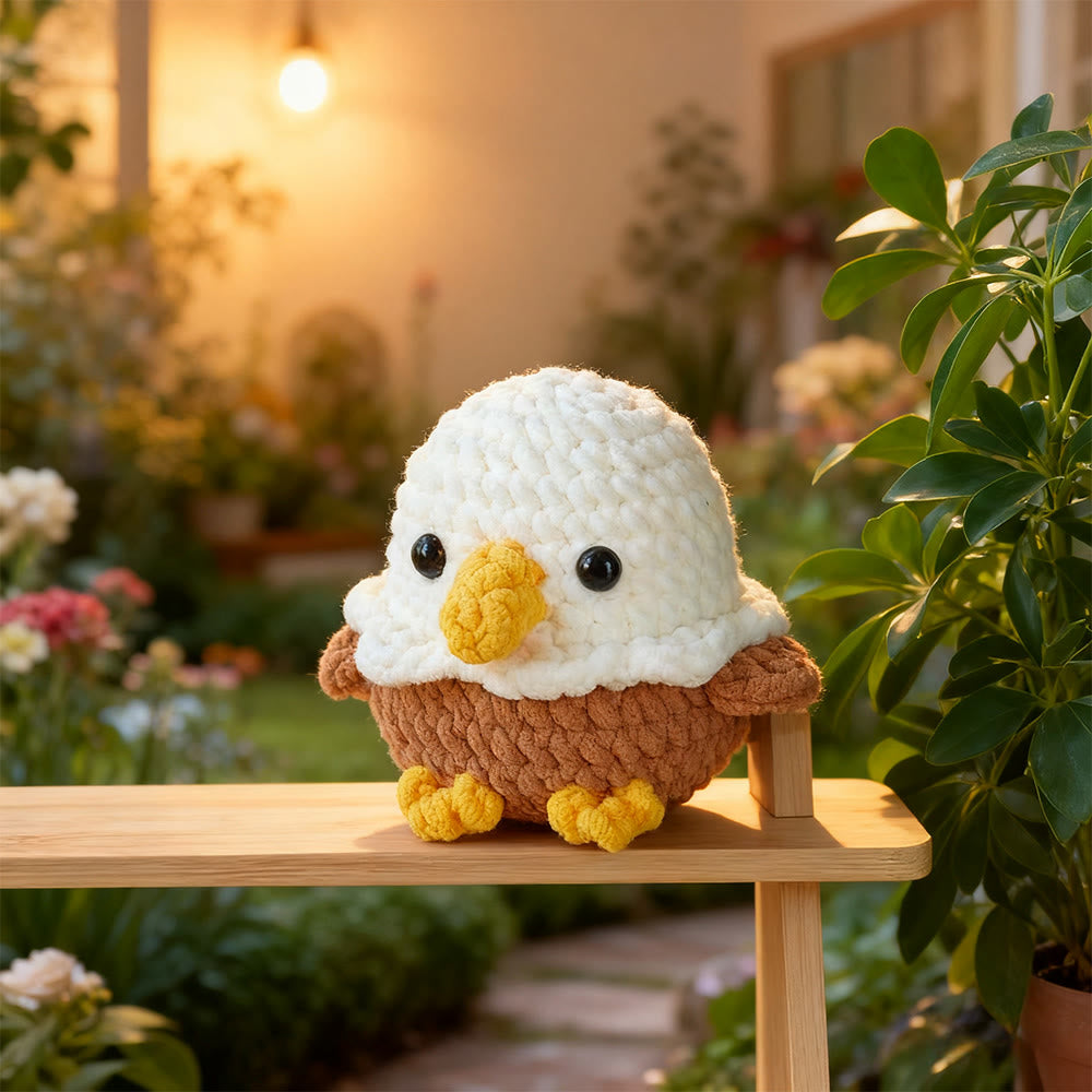 Diy Handmade Little Eagle Crochet Kit - Unique Crocheted Toy | Nice Craft For Friend - image 1