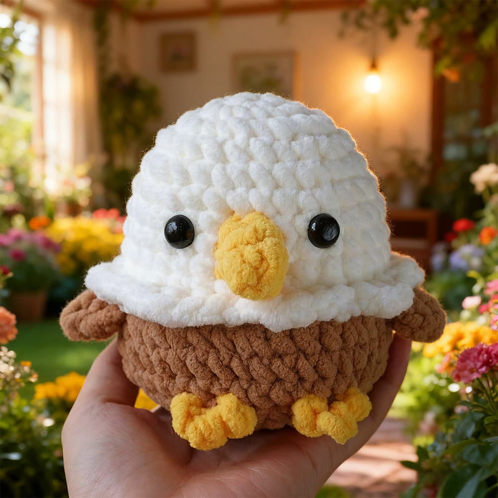 Diy Handmade Little Eagle Crochet Kit - Unique Crocheted Toy | Nice Craft For Friend - Diy Handmade Little Eagle Crochet Kit - image 0