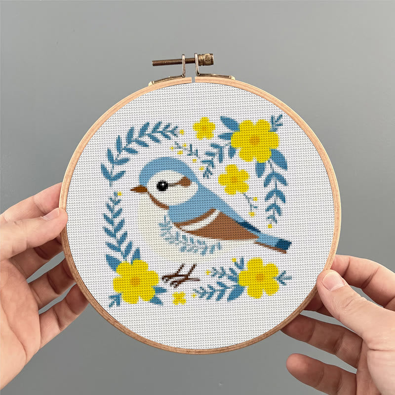 Cross Stitch Kit - Floral Bluebird | Charming Animal Art | Easy Stitching Craft - image 4