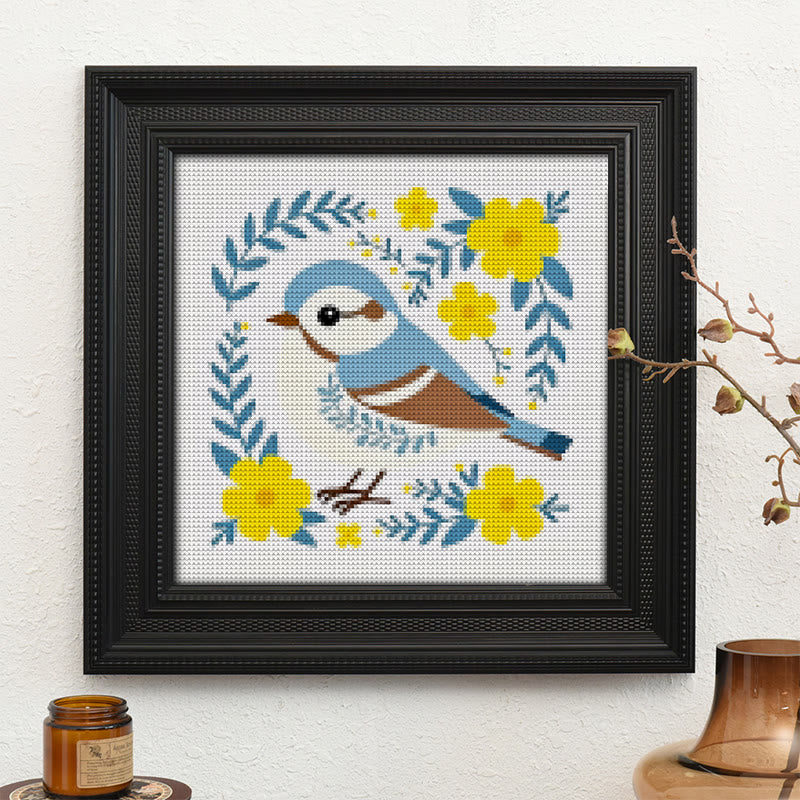  Cross Stitch Kit - Floral Bluebird | Charming Animal Art | Easy Stitching Craft - image 7