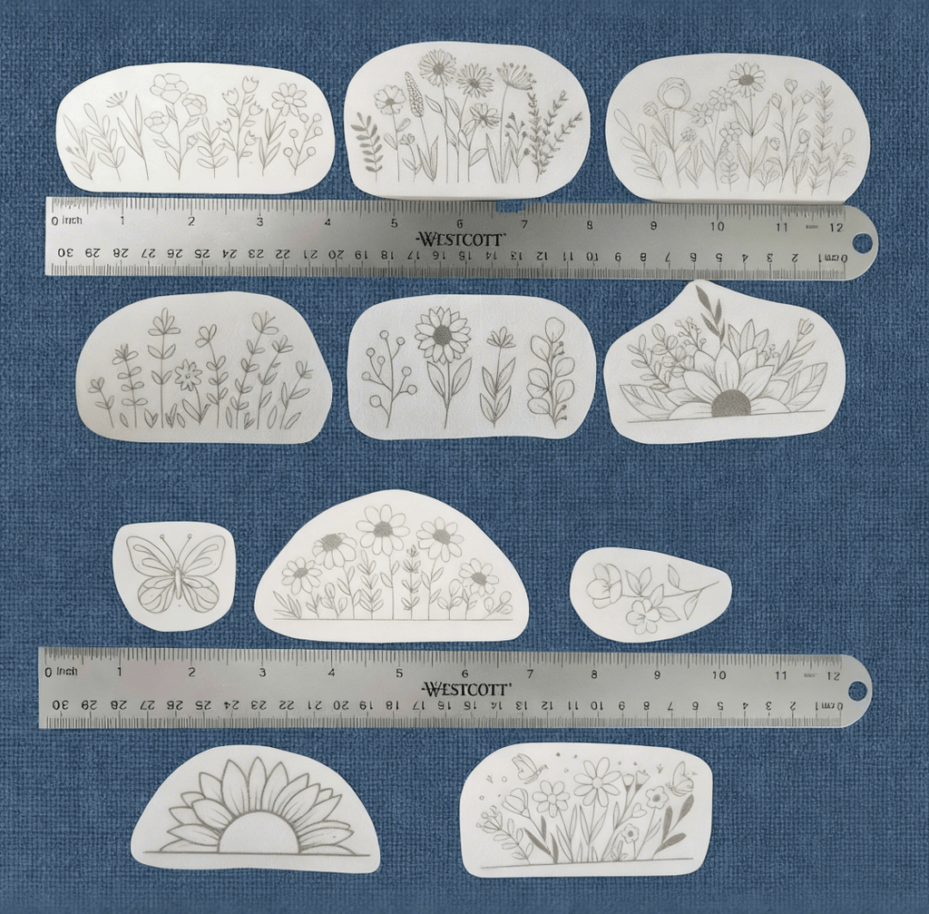  Charming Wildflower Stick And Stitch Patterns | Diy Clothes Decorative Stitch | Perfect Needle Gift For Crafter - 11pcs - image 3