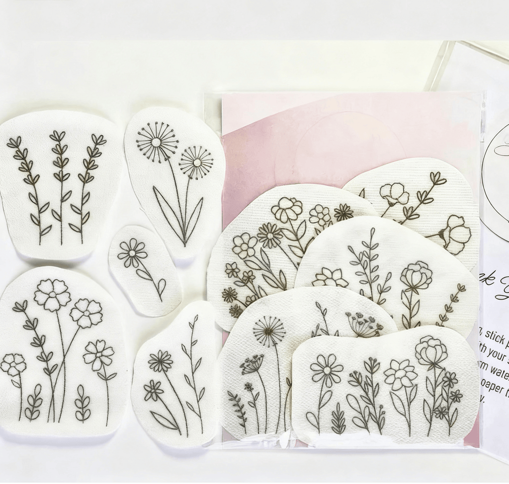 Little Flowers Stick And Stitch Patterns |   Beginner Pocket Design | Diy Floral Ornament - image 0