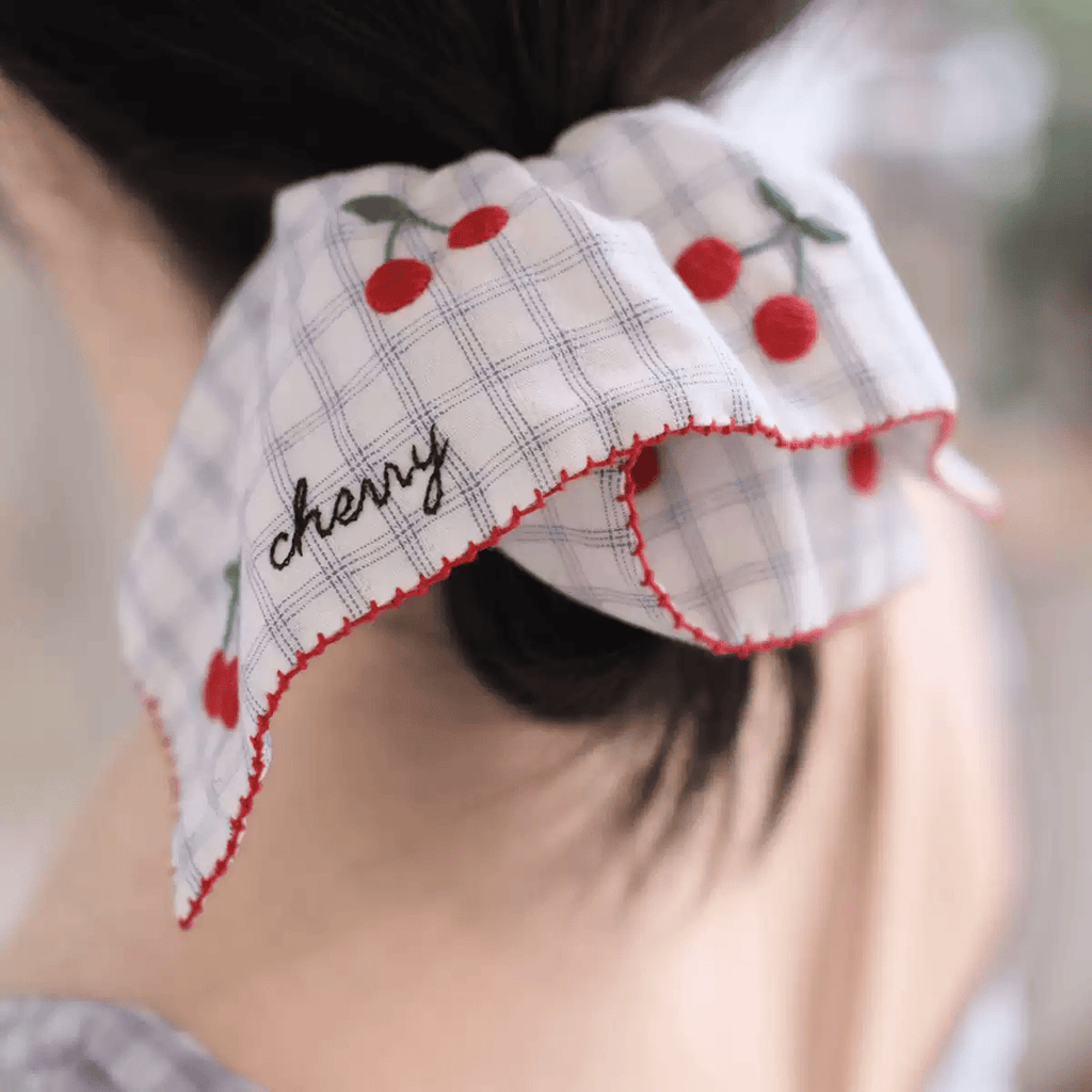 Embroidery Square Scrunchie Kit | Handmade Hair Accessories |  Personalized Gift For Her - image 3
