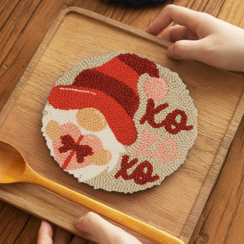 Happy Gnome Punch Needle Kit - Unique Christmas Craft | Handmade Decor For Home - image 11