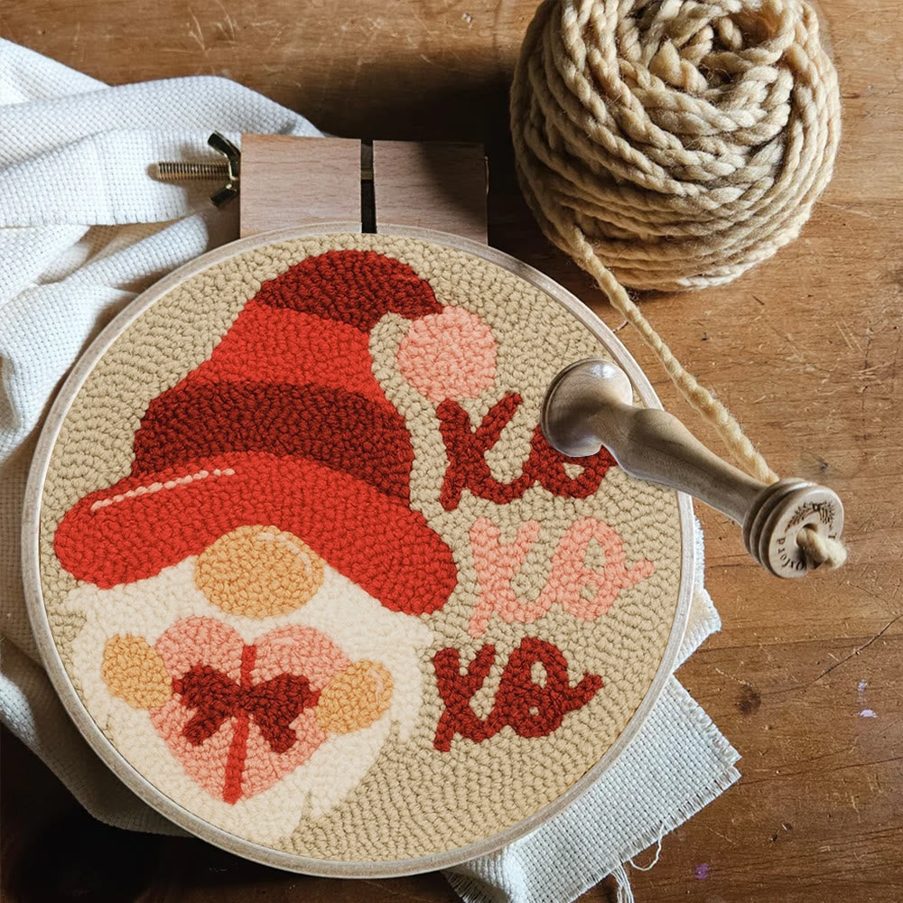 Happy Gnome Punch Needle Kit - Unique Christmas Craft | Handmade Decor For Home - image 7