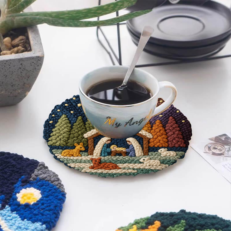 Christmas Aurora Punch Needle Kit - Diy Nativity Handicraft | Unique Christmas Art  - image 10