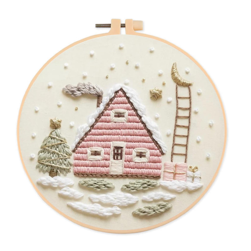 Rubbyoo Embroidery Kit - Christmas Eve | Diy Beginner Project | Christmas Decorative Craft  - 20*20cm - image 0