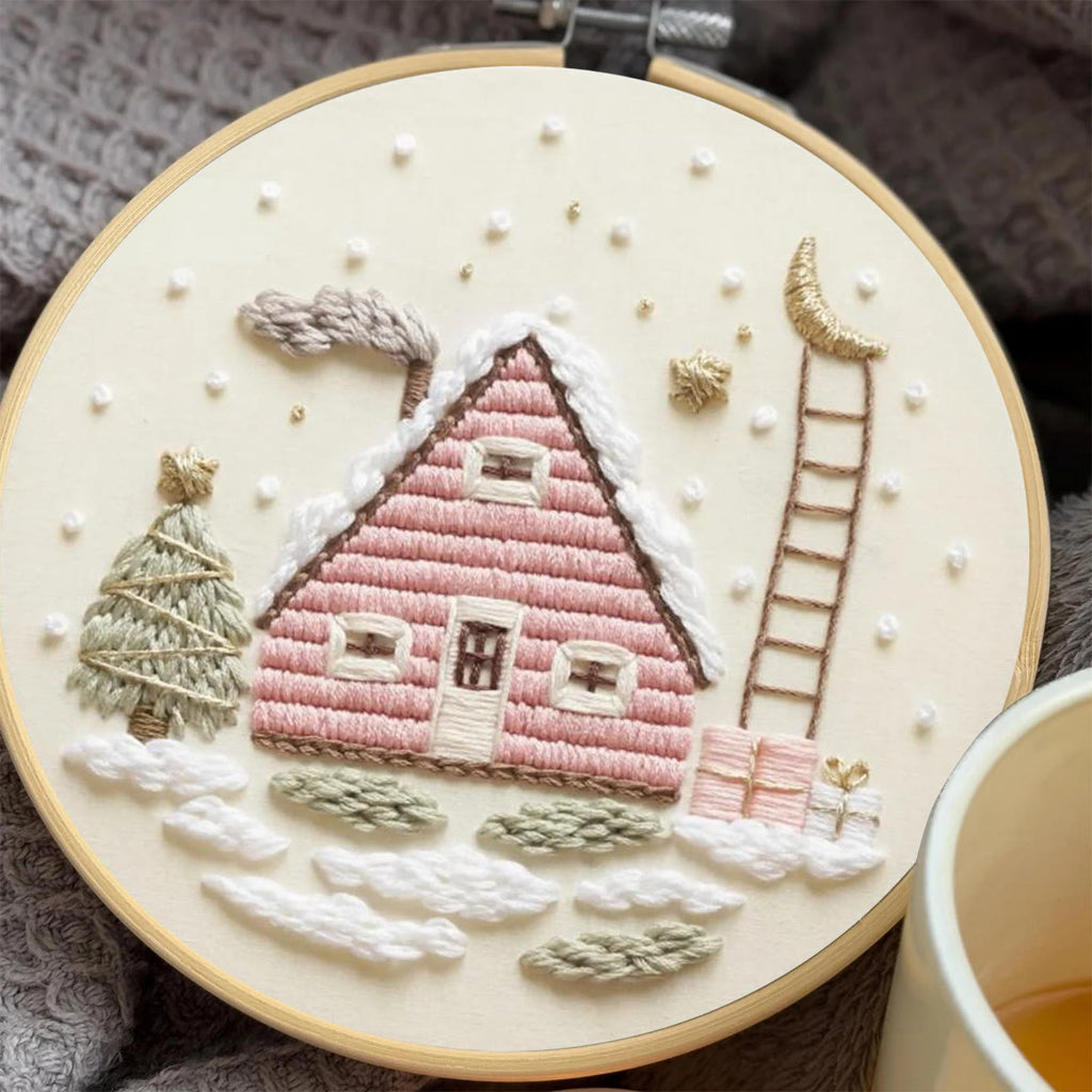 Rubbyoo Embroidery Kit - Christmas Eve | Diy Beginner Project | Christmas Decorative Craft  - image 1