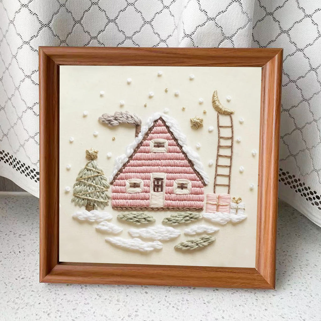 Rubbyoo Embroidery Kit - Christmas Eve | Diy Beginner Project | Christmas Decorative Craft  - Embroidery Kit Plus An Extra Frame - image 12