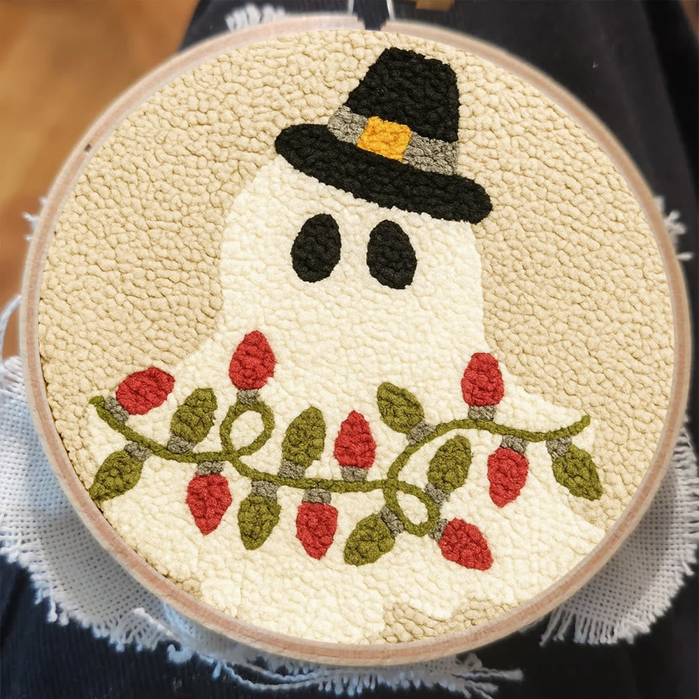 Mysterious Ghost Punch Needle Kit - Unique Christmas Craft | Nice Home Decor - image 4