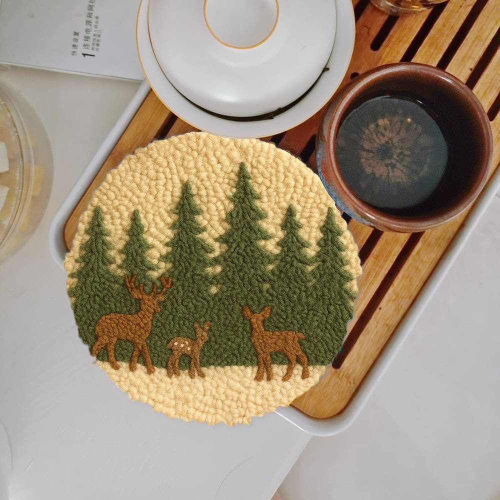Mystic Forest Punch Needle Kit - Unique Handmade Craft | Perfect For Living Room Decor - 5 inch Coaster Kit - image 10