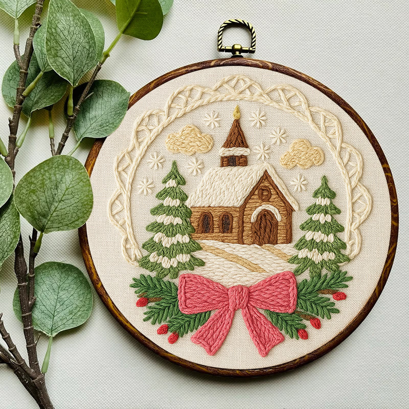 Warm House Punch Needle Kit - Unique Christmas Handicraft | Perfect Gift For Friend - image 3