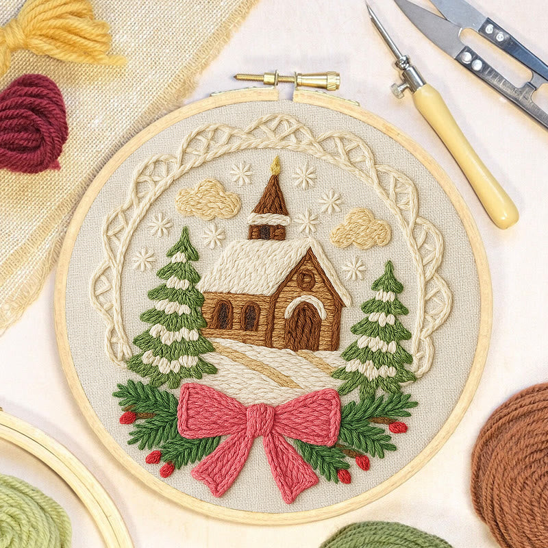 Warm House Punch Needle Kit - Unique Christmas Handicraft | Perfect Gift For Friend - image 2