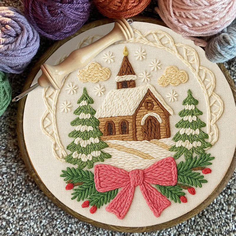 Warm House Punch Needle Kit - Unique Christmas Handicraft | Perfect Gift For Friend - image 5