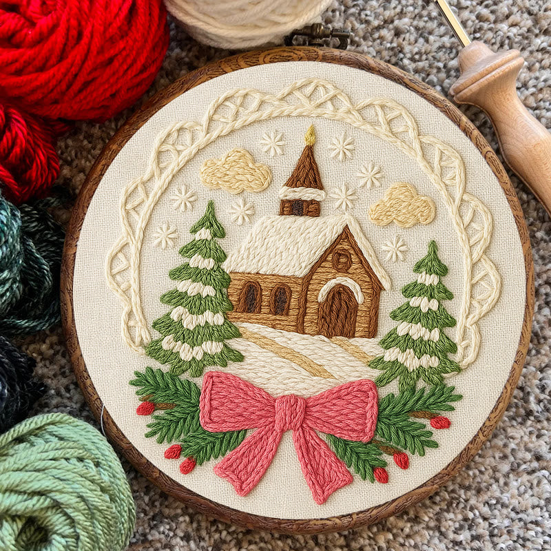 Warm House Punch Needle Kit - Unique Christmas Handicraft | Perfect Gift For Friend - image 4