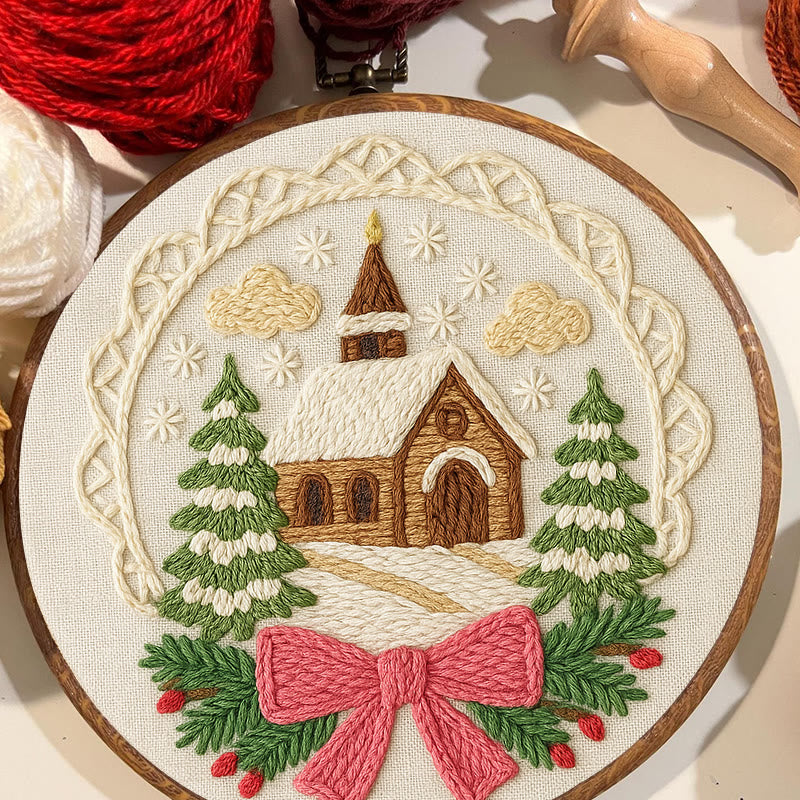 Warm House Punch Needle Kit - Unique Christmas Handicraft | Perfect Gift For Friend - image 1