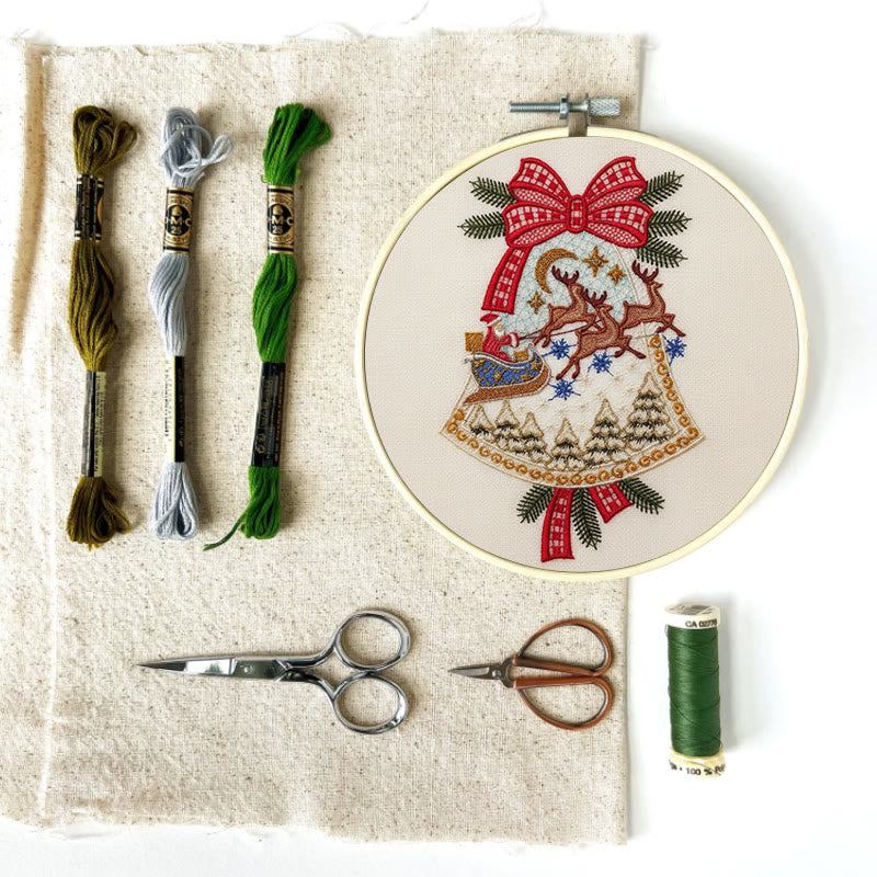 Rubbyoo Embroidery Kit - Christmas Bell | Diy Christmas Tree Hanging | Unique Holiday Decoration - image 10