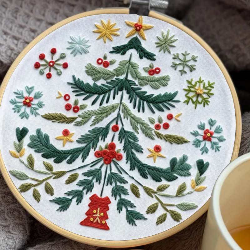 Rubbyoo Embroidery Kit - Christmas Tree | Handmade Festive Craft | Unique Christmas Gift - image 3