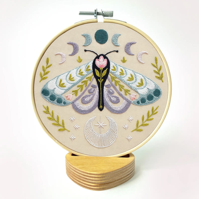 Rubbyoo Embroidery Kit - Celestial Lunar Moth | Creative Handmade Craft | Unique Hanging Ornament - image 10