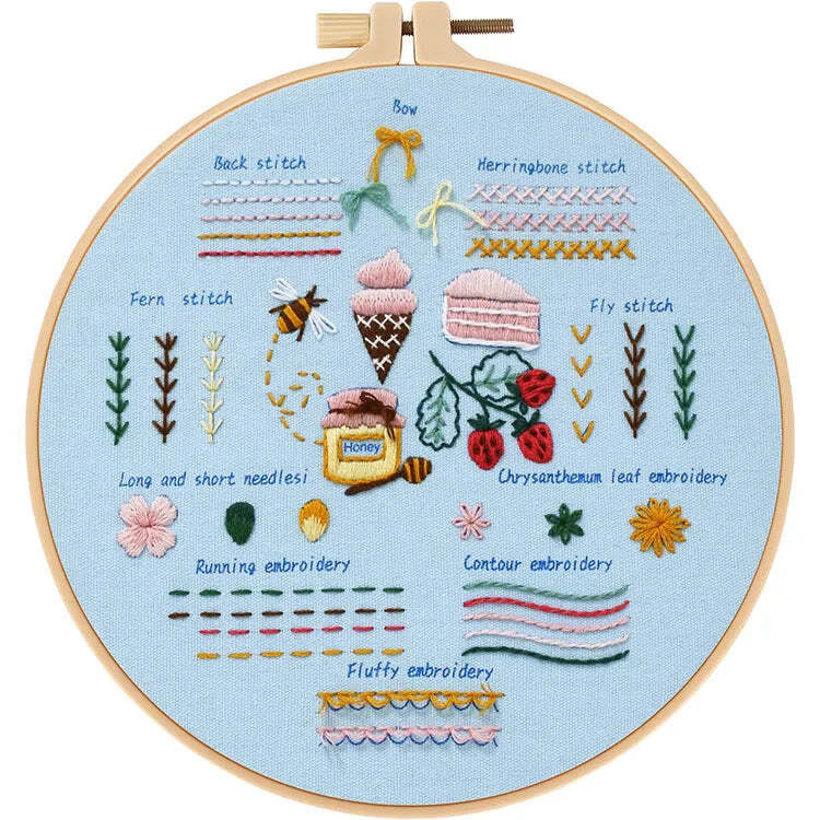 Rubbyoo 3-piece Embroidery Starter Kit - Handmade Beginner Stitch Practice | Diy Simple Needle Craft  - image 7