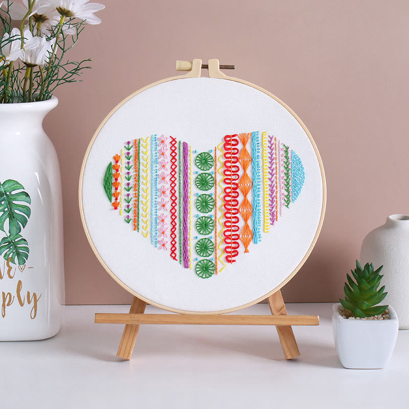 Rubbyoo 3-piece Embroidery Starter Kit - Diy Colourful Design | Creative Stitch Artwork | Perfect For Handmade Beginner  - image 3