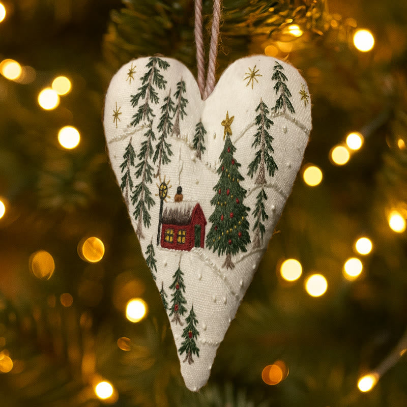 Rubbyoo Heart Embroidery Kit - Christmas Town | Creative Winter Decor | Perfect Christmas Gift  - image 5