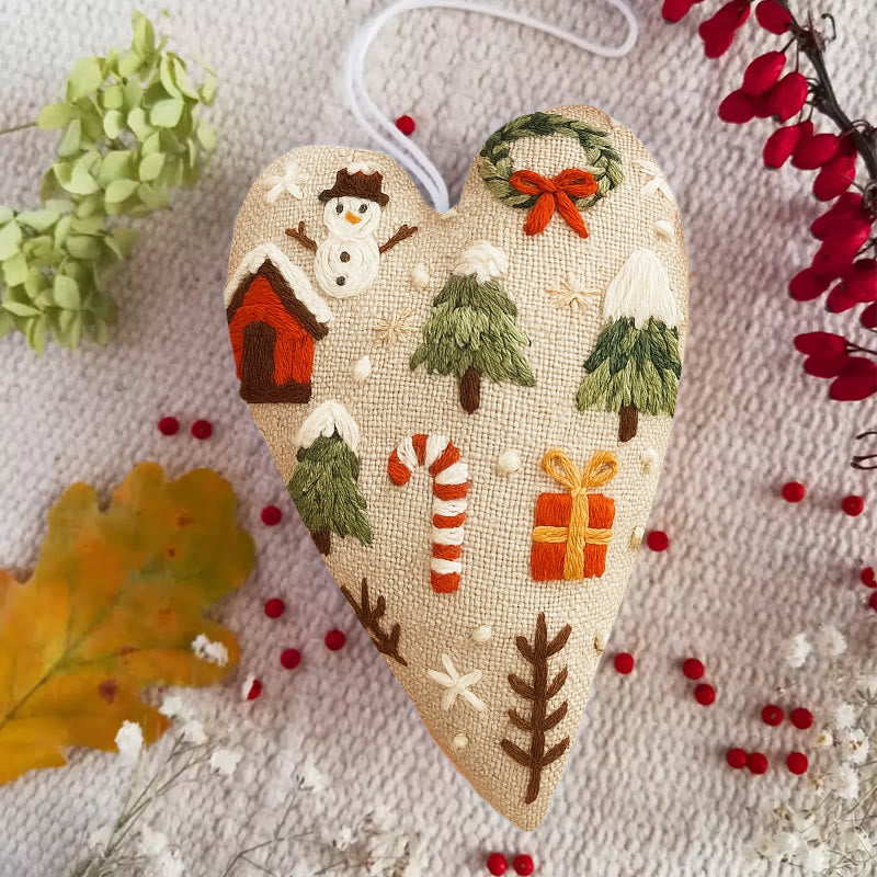 Rubbyoo Heart Embroidery Kit - Christmas Present | Unique Christmas Collection | Diy Heart Decor  - image 6