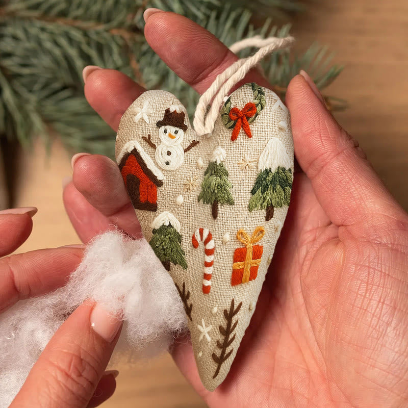 Rubbyoo Heart Embroidery Kit - Christmas Present | Unique Christmas Collection | Diy Heart Decor  - image 5