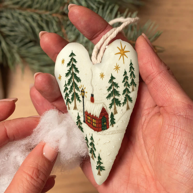 Rubbyoo Heart Embroidery Kit - Shining Night | Christmas Host Gift | Perfect Home Decor - image 6