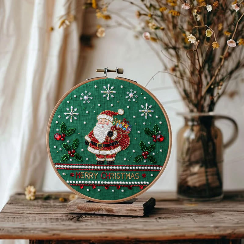 Rubbyoo Bead Embroidery Kit - Santa Claus | Christmas Handmade Art | Diy Holiday Ornament  - image 8