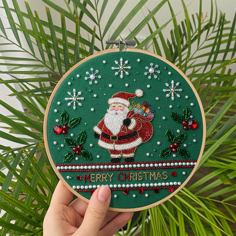 Rubbyoo Bead Embroidery Kit - Santa Claus | Christmas Handmade Art | Diy Holiday Ornament  - image 10