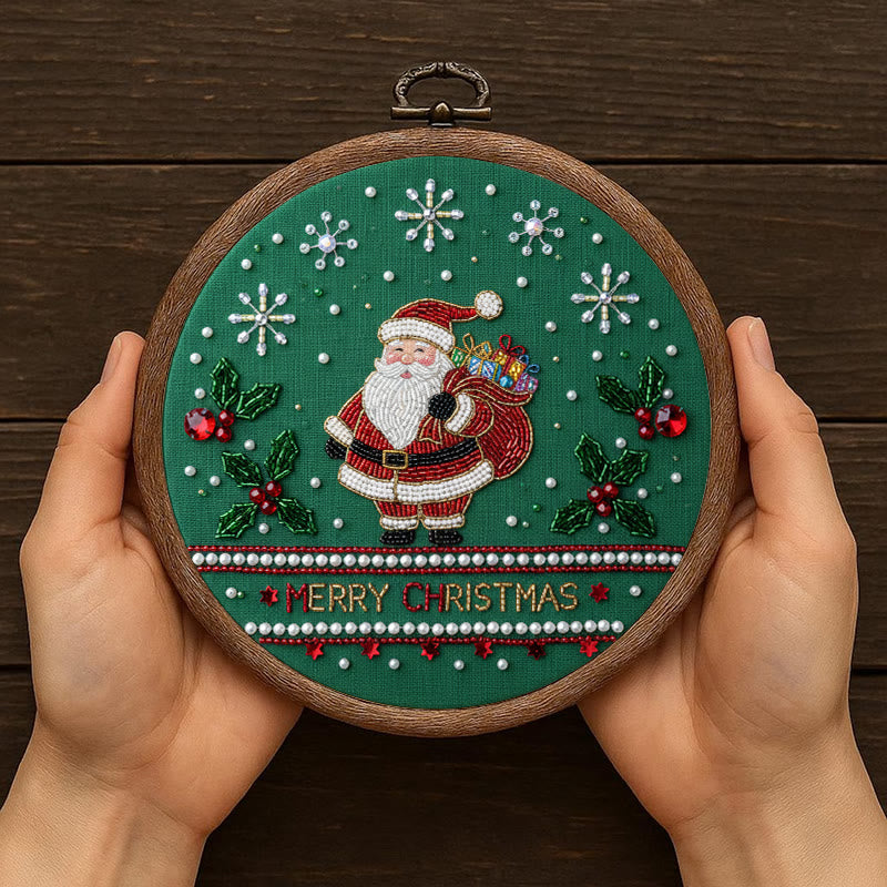 Rubbyoo Bead Embroidery Kit - Santa Claus | Christmas Handmade Art | Diy Holiday Ornament  - image 9