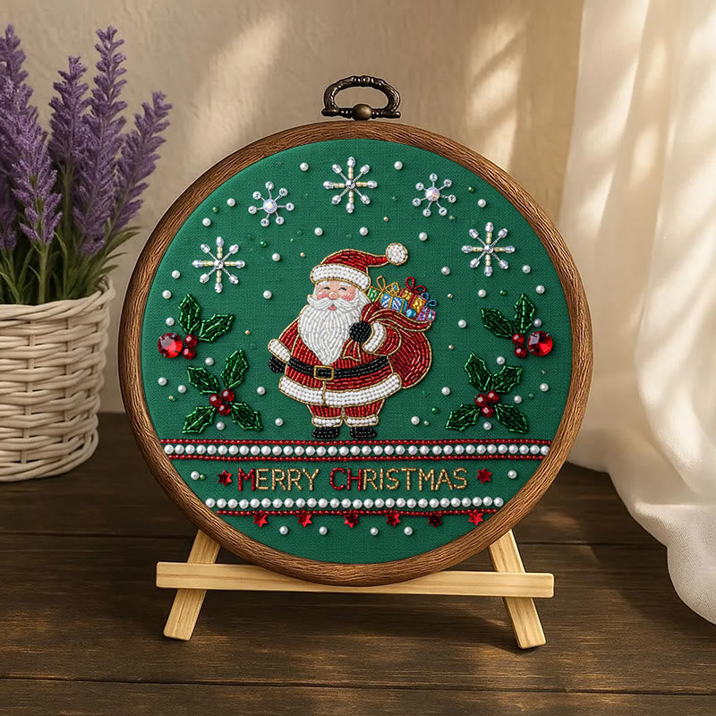 Rubbyoo Bead Embroidery Kit - Santa Claus | Christmas Handmade Art | Diy Holiday Ornament  - image 7