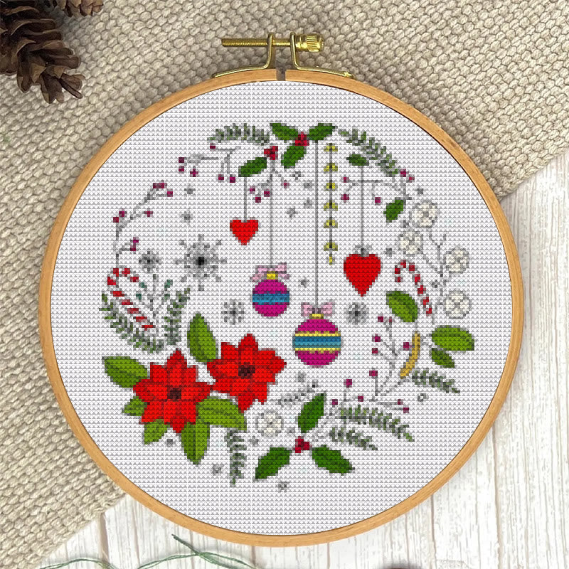  Cross Stitch Kit - Christmas Celebration | Handmade Christmas Ornament | Perfect For Beginner  - image 5