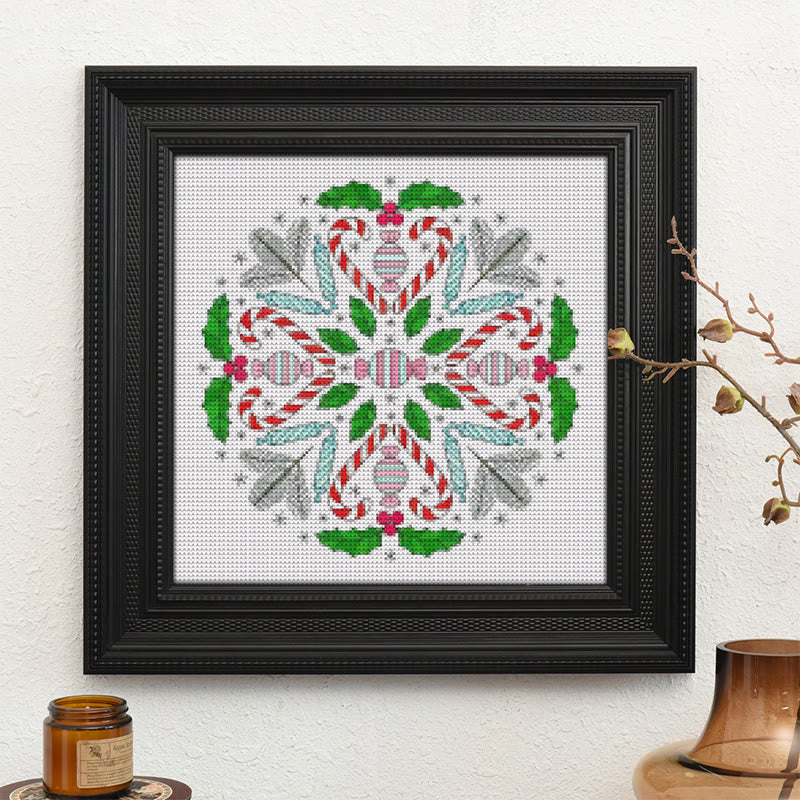  Cross Stitch Kit - Christmas Candy | Personalized Home Decor | Unique Needle Art - image 9