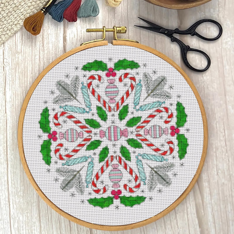  Cross Stitch Kit - Christmas Candy | Personalized Home Decor | Unique Needle Art - image 4