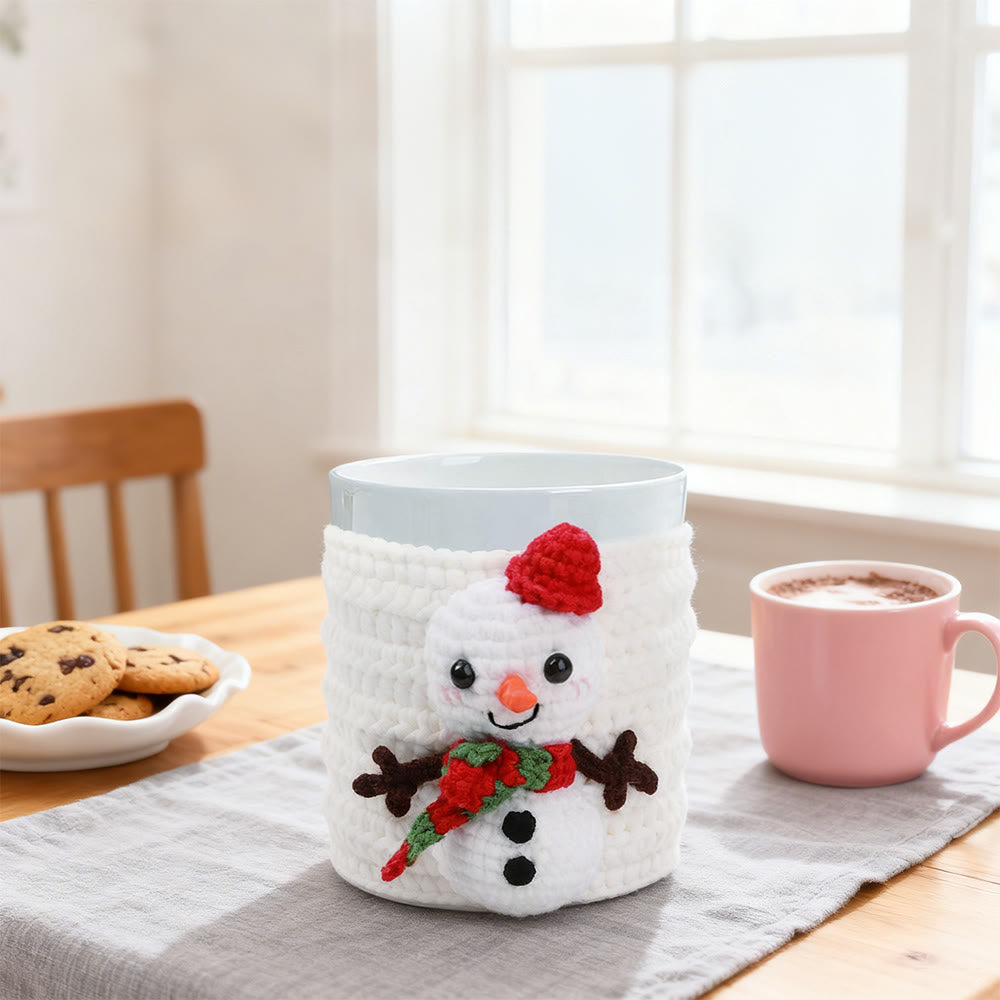 Diy Handmade  Christmas Cup Sleeve Series Crochet Kit -  Creative Handmade Christmas Craft | Perfect Housewarming Gift - image 5