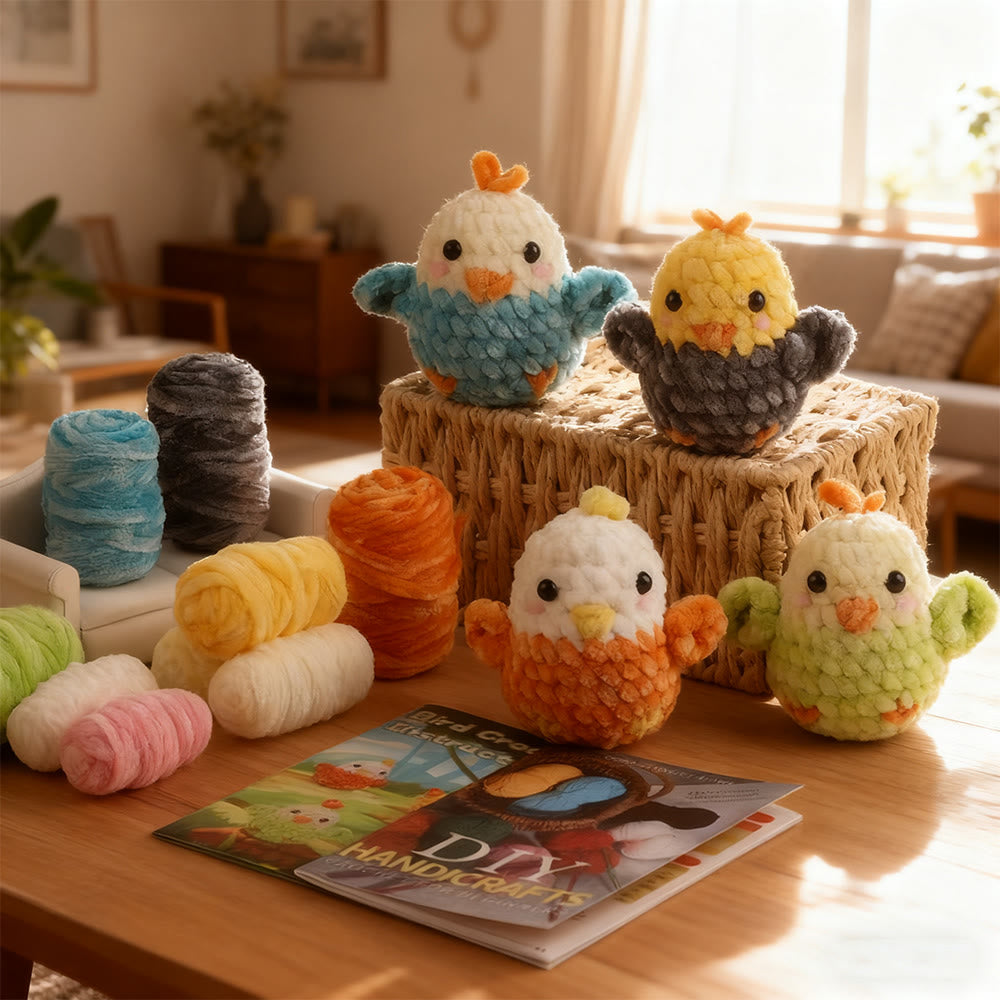 Diy Handmade Little Birds Series Crochet Kit - Cute Animal Yarn Craft | Creative Home Ornament  - image 5