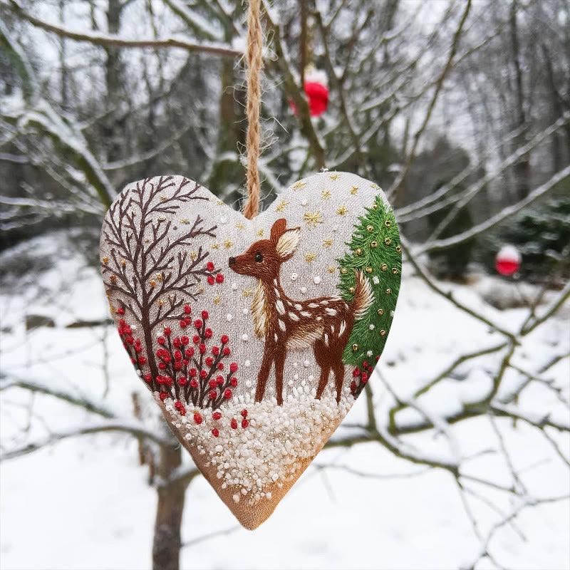 Rubbyoo Heart Embroidery Kit - Unique Handmade Art Craft | Christmas Hanging Ornaments  - image 11