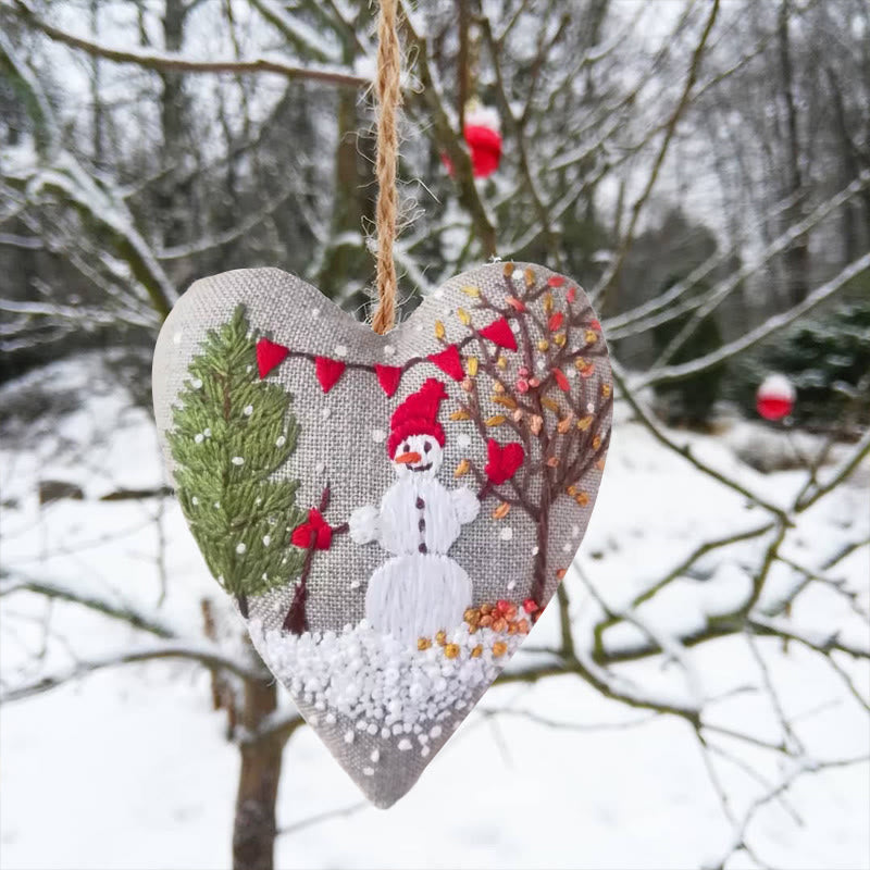 Rubbyoo Heart Embroidery Kit - Unique Handmade Art Craft | Christmas Hanging Ornaments  - image 14