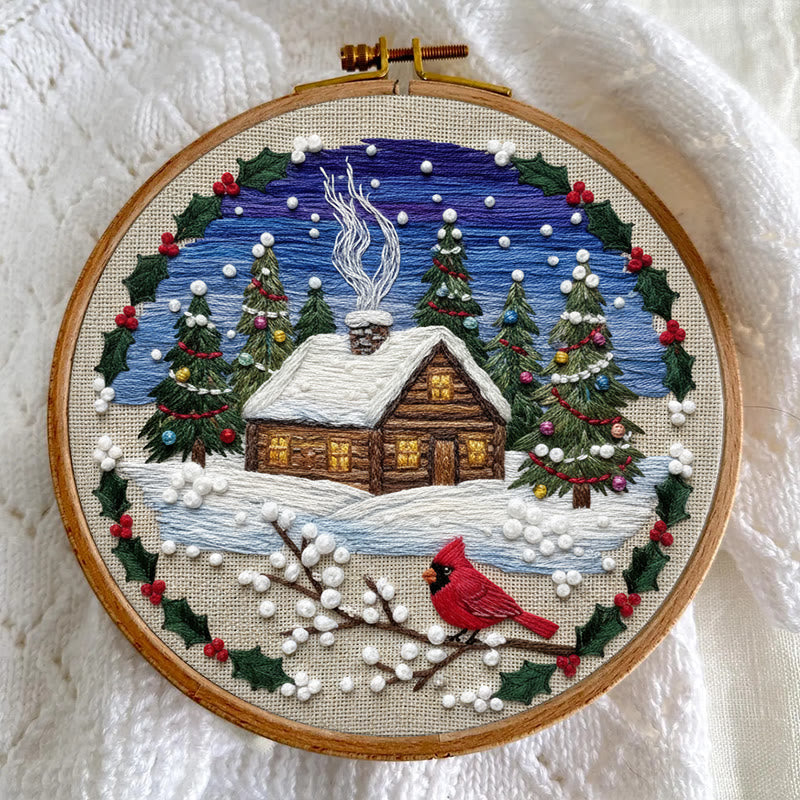 Rubbyoo Embroidery Kit - Christmas Town | Diy Christmas Collection | Unique Home Decor - image 5