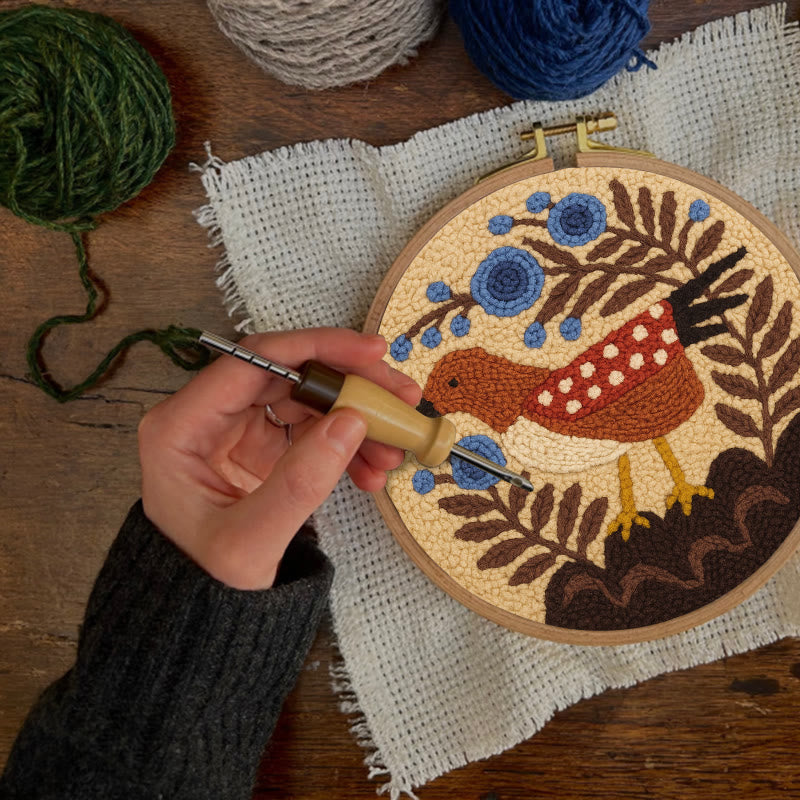 Little Turtledove Punch Needle Kit - Unique Bird Art | Perfect Craft For Beginner - image 2