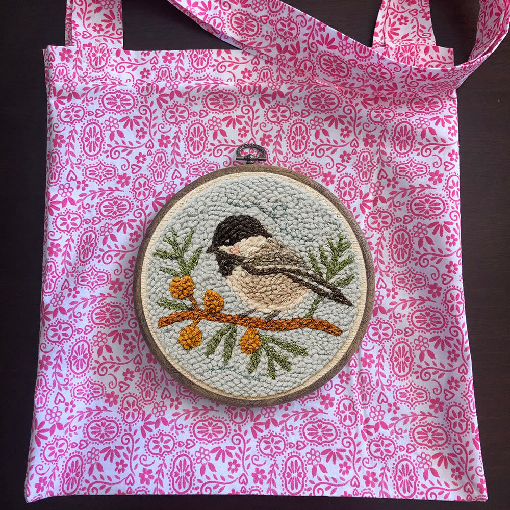 Birds On The Branch Punch Needle Kit - Cute Bird Artwork | Perfect Desk Decoration  - image 10