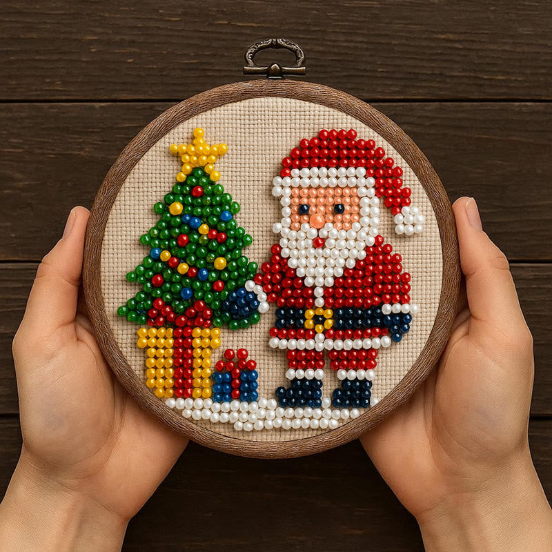 Rubbyoo Bead Embroidery Kit - Marry Christmas | Holiday Diy Artwork | Nice For Home Decor - image 4