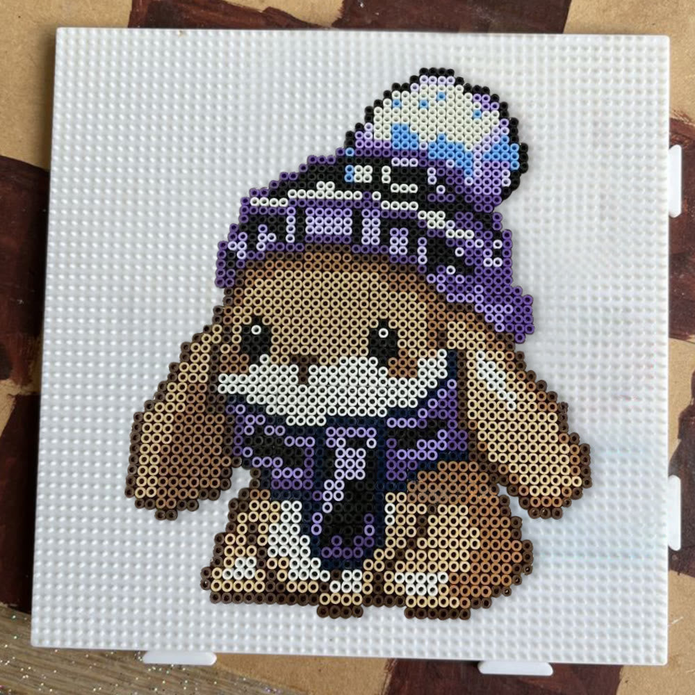 Rubbyoo Perler Beads Kit - Cutest Bunny  | Diy Handmade Craft | Perfect Birthday Gift Idea - image 1